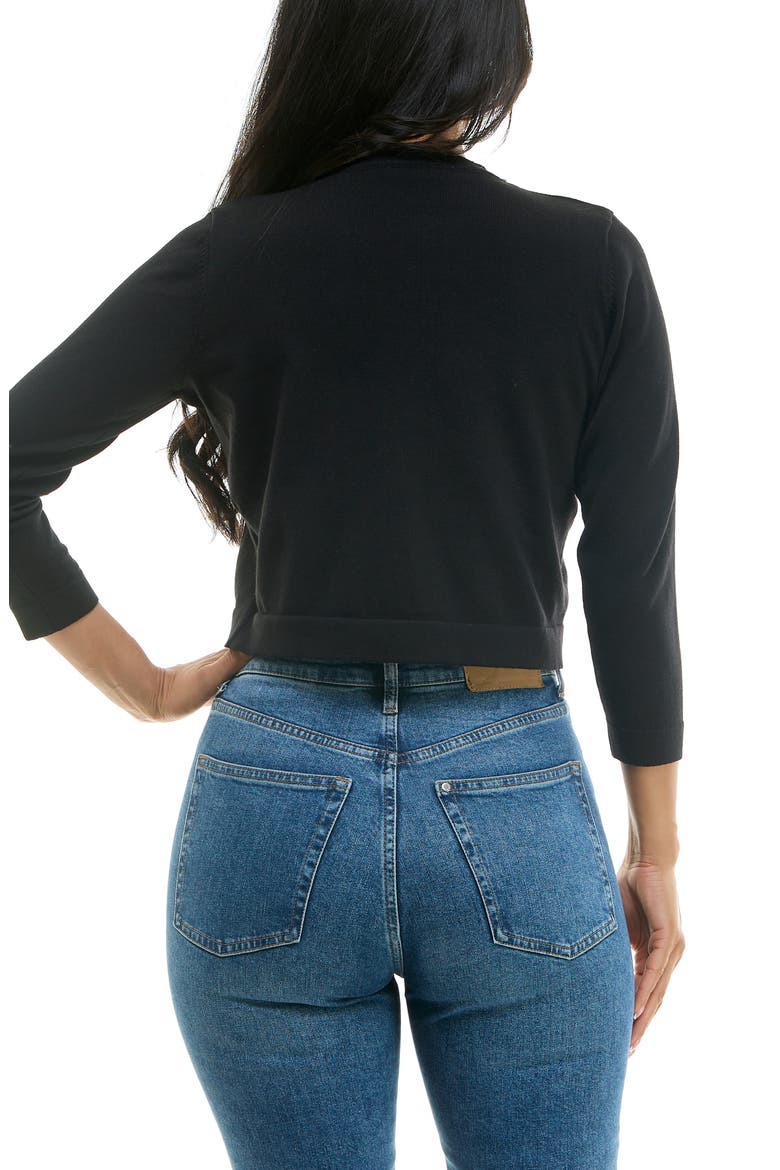 Embellished Bolero Cardigan, Alternate, color, BLACK