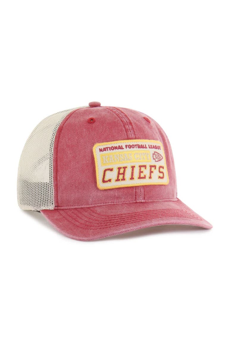 Men's '47  Red Kansas City Chiefs Canteen Relaxed Trucker Adjustable Hat, Alternate, color, Red