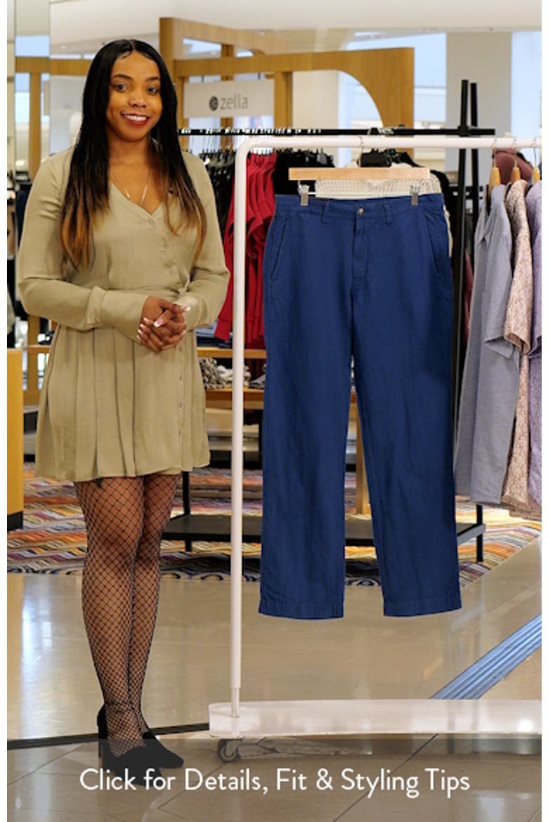 Bedford Classic Fit Linen & Cotton Pants video