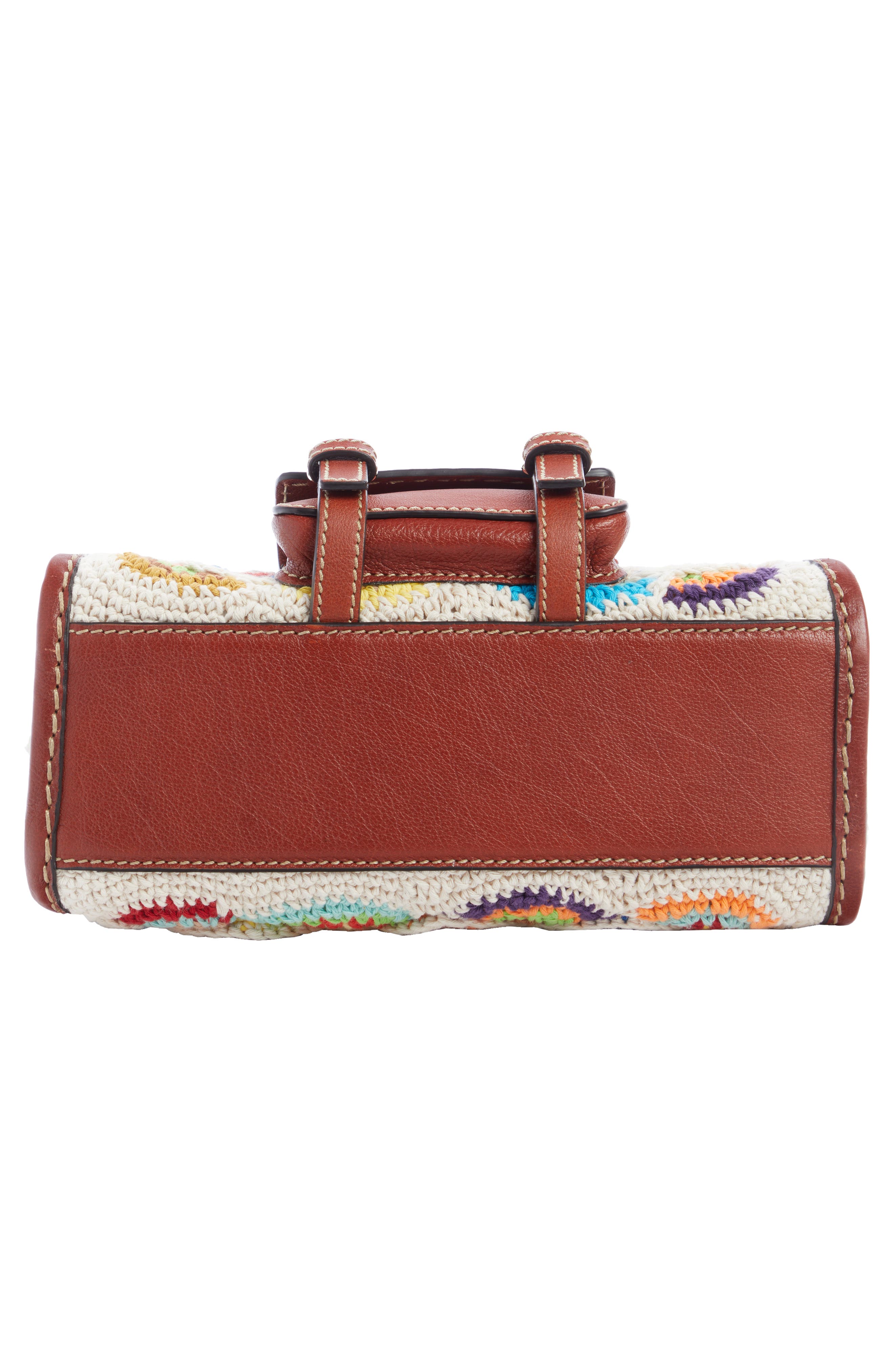 Chloé Mini Edith Scallop Wool & Cashmere Crochet Satchel, Alternate, color, 