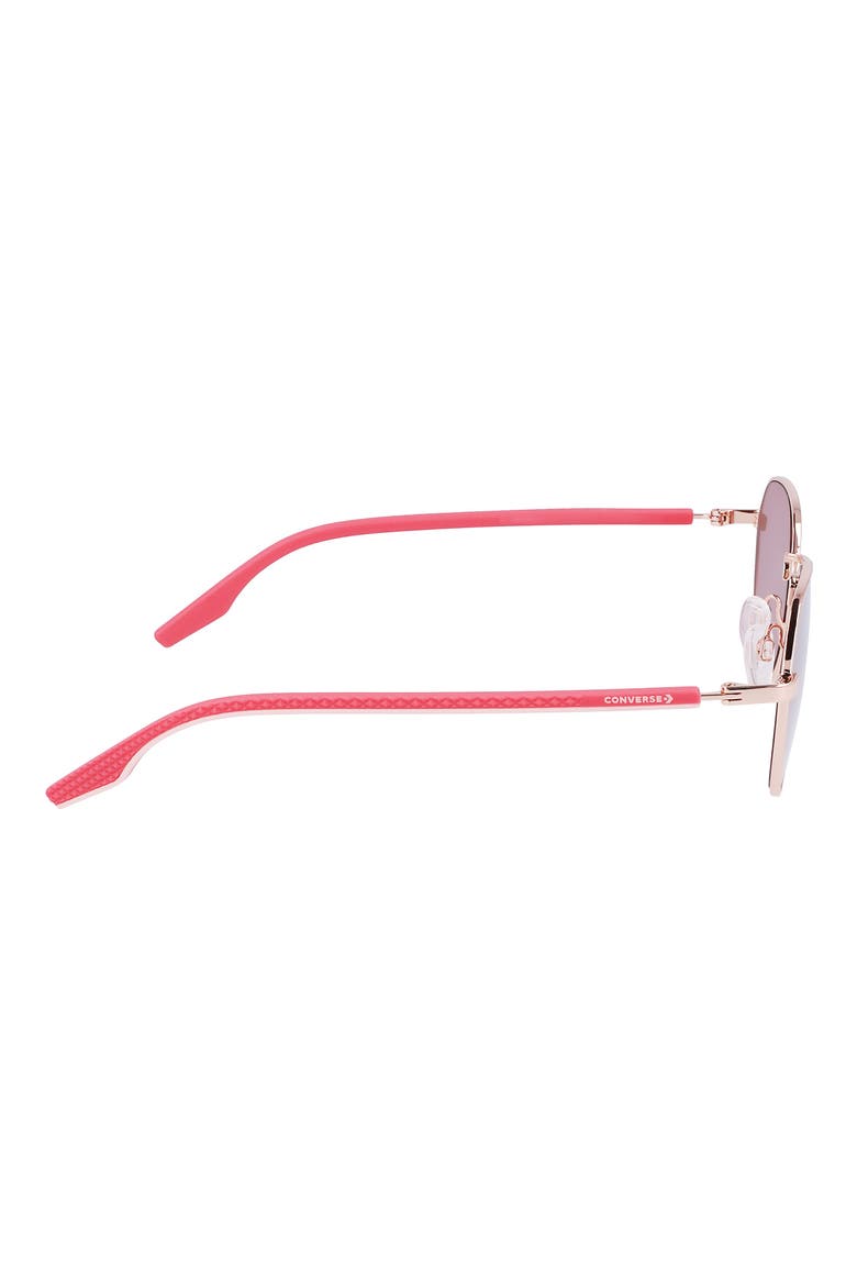 North End 51mm Round Sunglasses, Alternate, color, SHINY ROSE GOLD