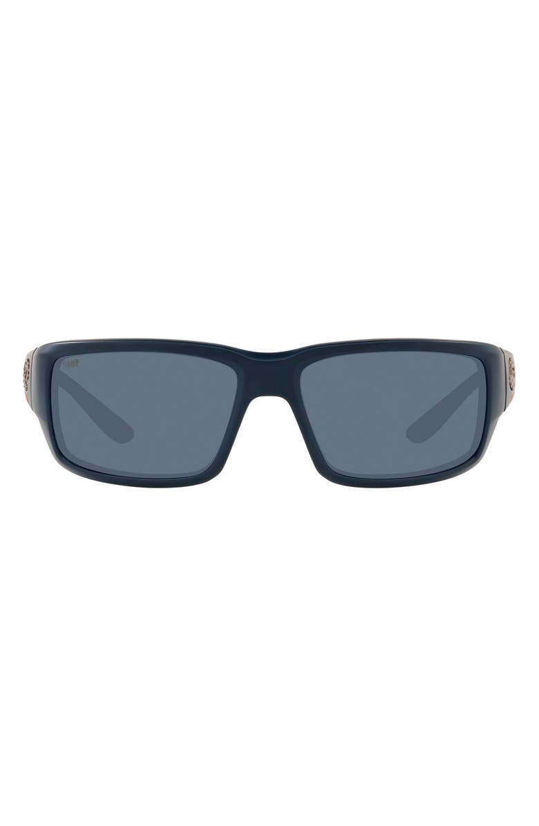 Costa Del Mar 59mm Polarized Rectangular Sunglasses, Main, color,