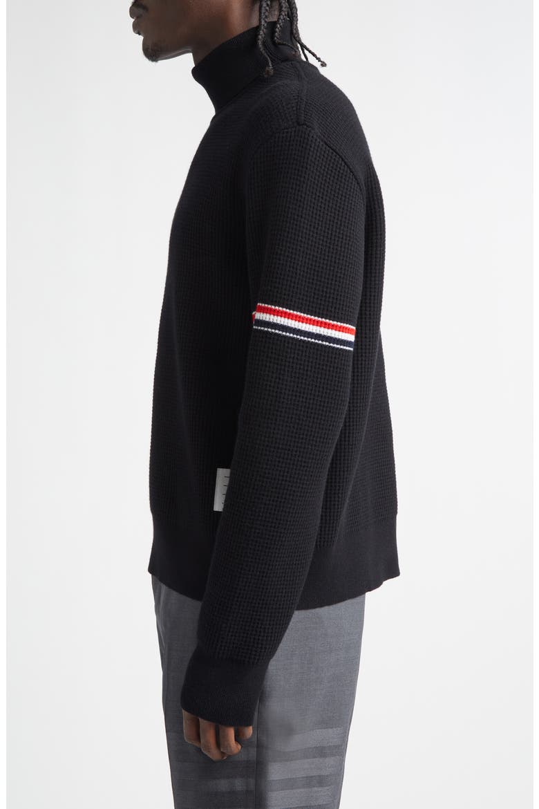 Cashmere Blend Turtleneck Sweater, Alternate, color, BLACK