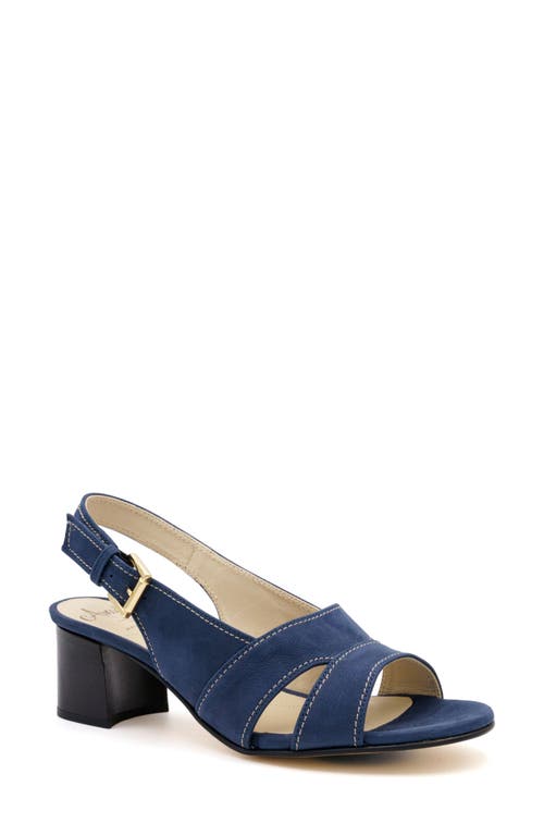 Amalfi By Rangoni Efrem Slingback Sandal In Navy Long Beach