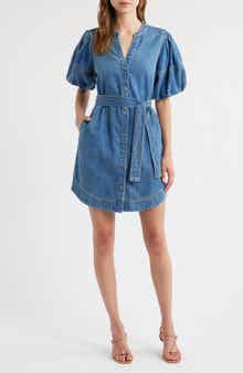 Rails Kingsley Denim Snap-Up Dress
