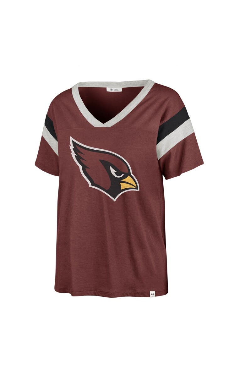'47 Women's '47 Cardinal Arizona Cardinals Phoenix V-Neck T-Shirt, Main, color, Cardinal
