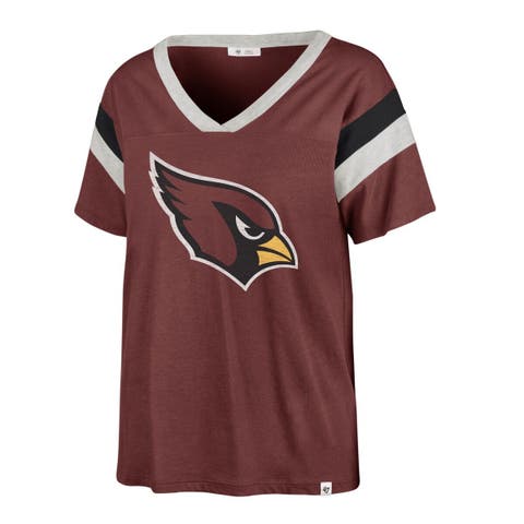 Women's '47 Cardinal Arizona Cardinals Phoenix V-Neck T-Shirt