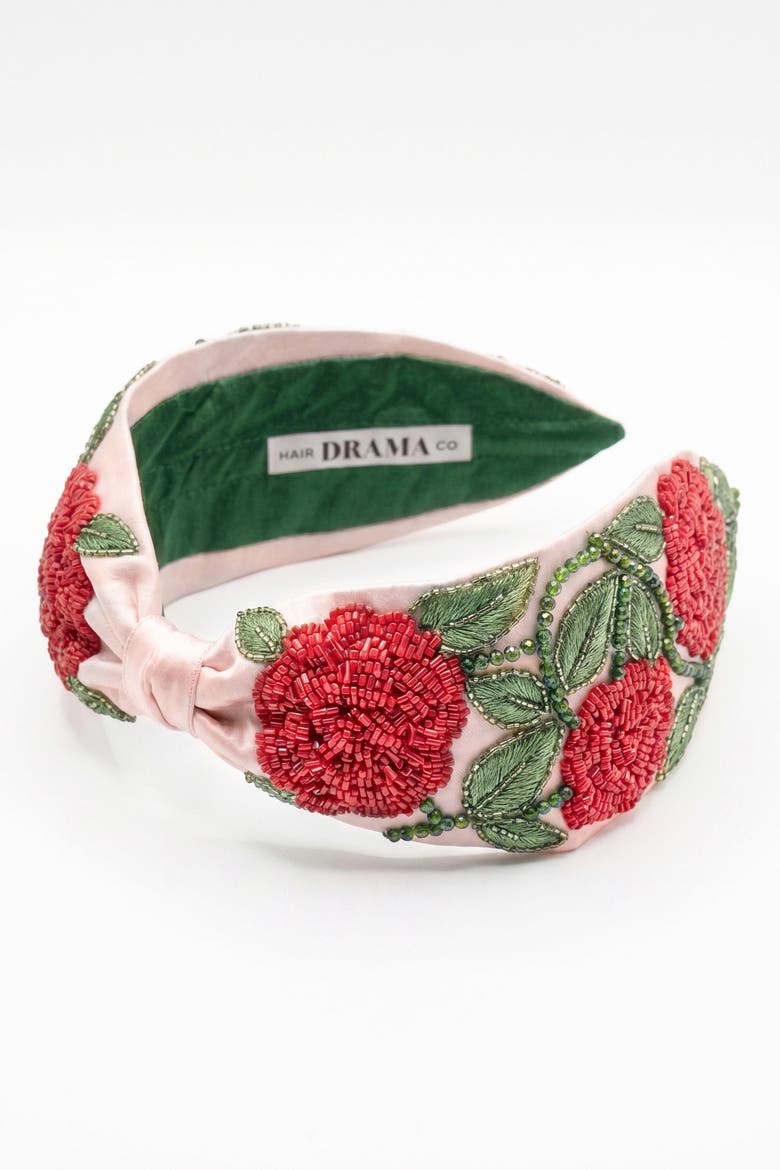 Scarlet Garden Headband, Alternate, color, Red