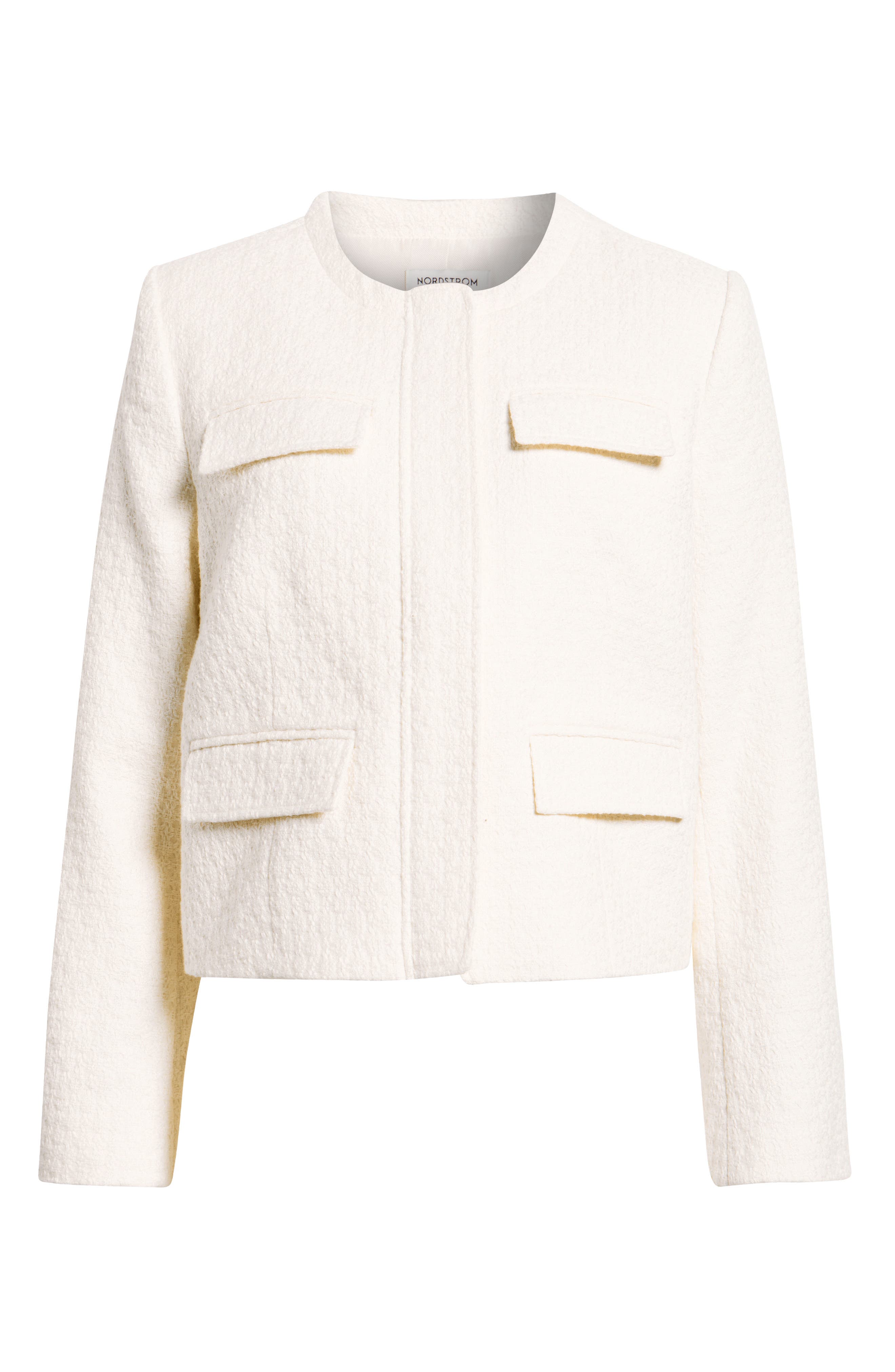 Nordstrom Tweed Jacket In White