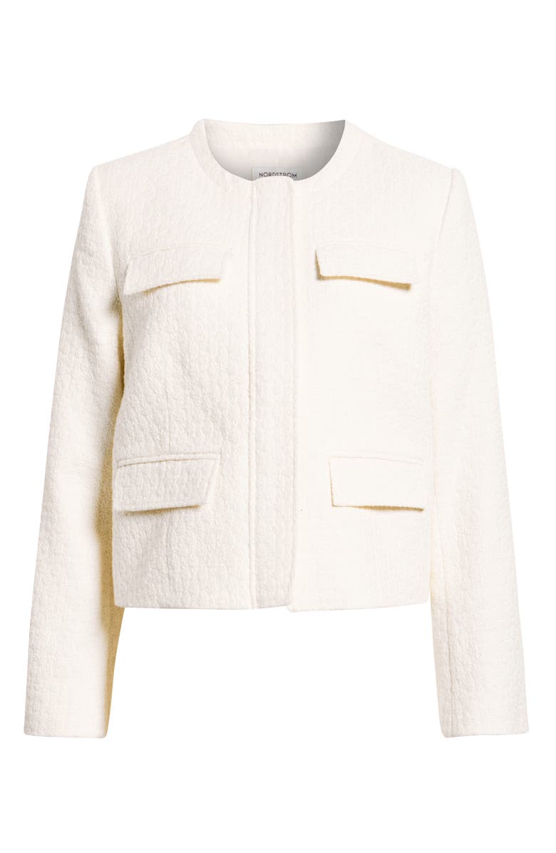 Nordstrom Tweed Jacket, Main, color, Ivory