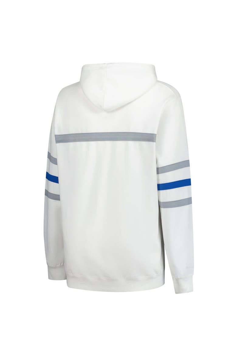 Women's Mitchell & Ness White Detroit Lions Plus Size Head Coach Throwback Pullover Hoodie, Alternate, color, White