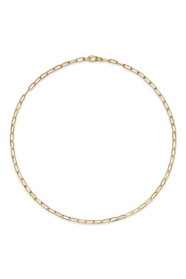 Men's DY Madison® Chain Necklace in 18K Yellow Gold, 4mm, Alternate, color, GOLD
