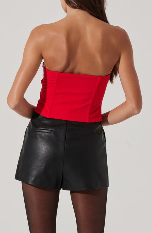 Astr The Label Strapless Bow Top