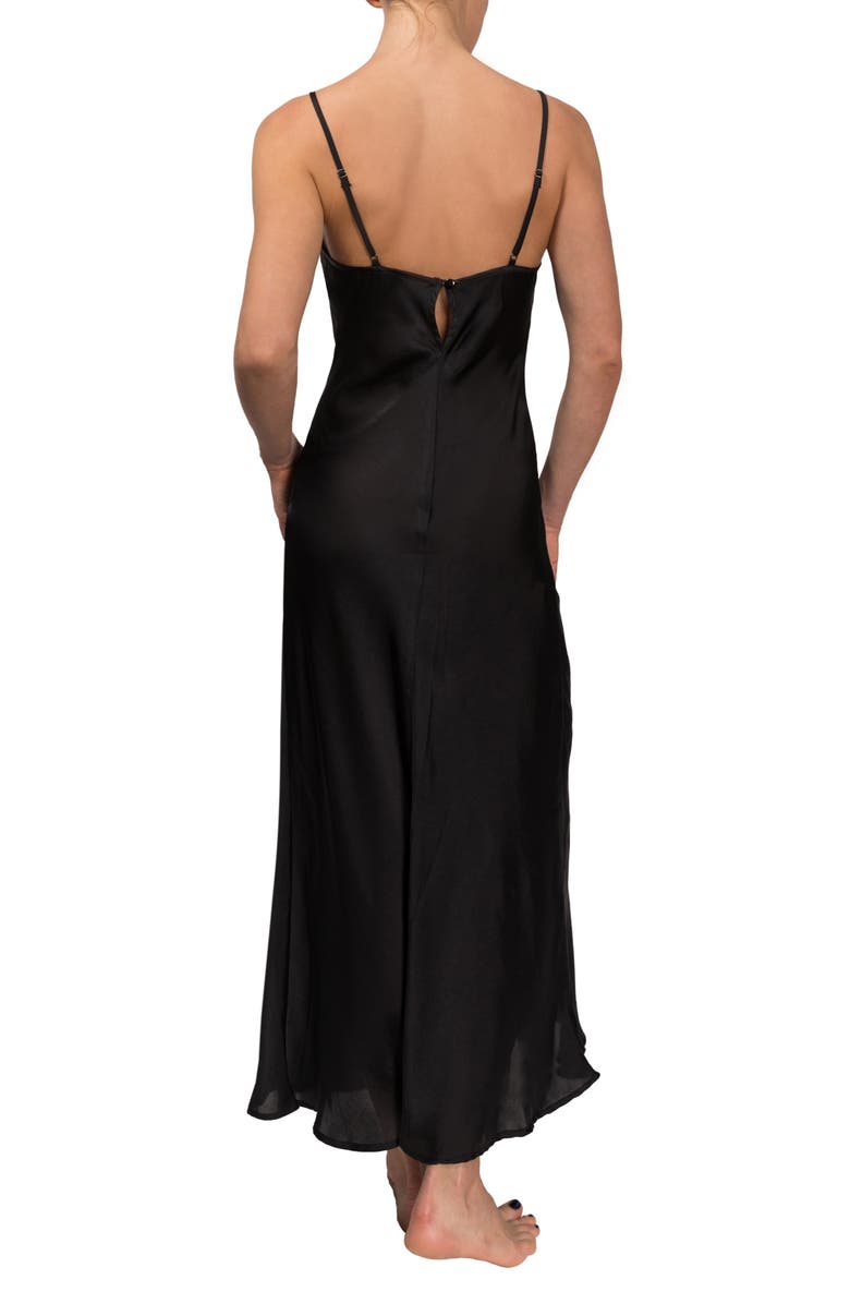 Everyday Ritual Angelina Satin Slip Nightgown, Alternate, color,