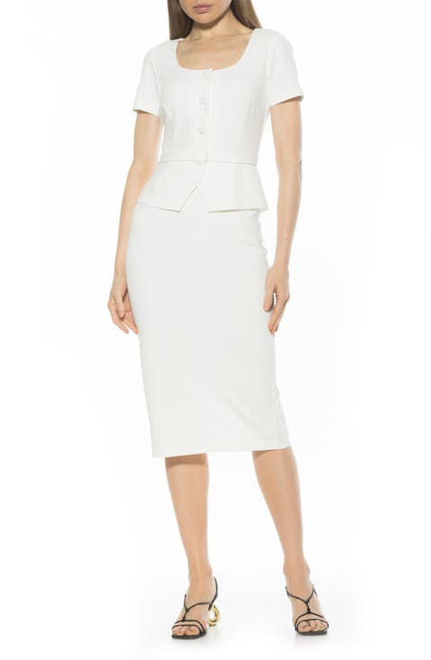 Vance Peplum Sheath Dress