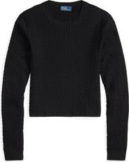 Polo Ralph Lauren Cable Knit Crop Sweater