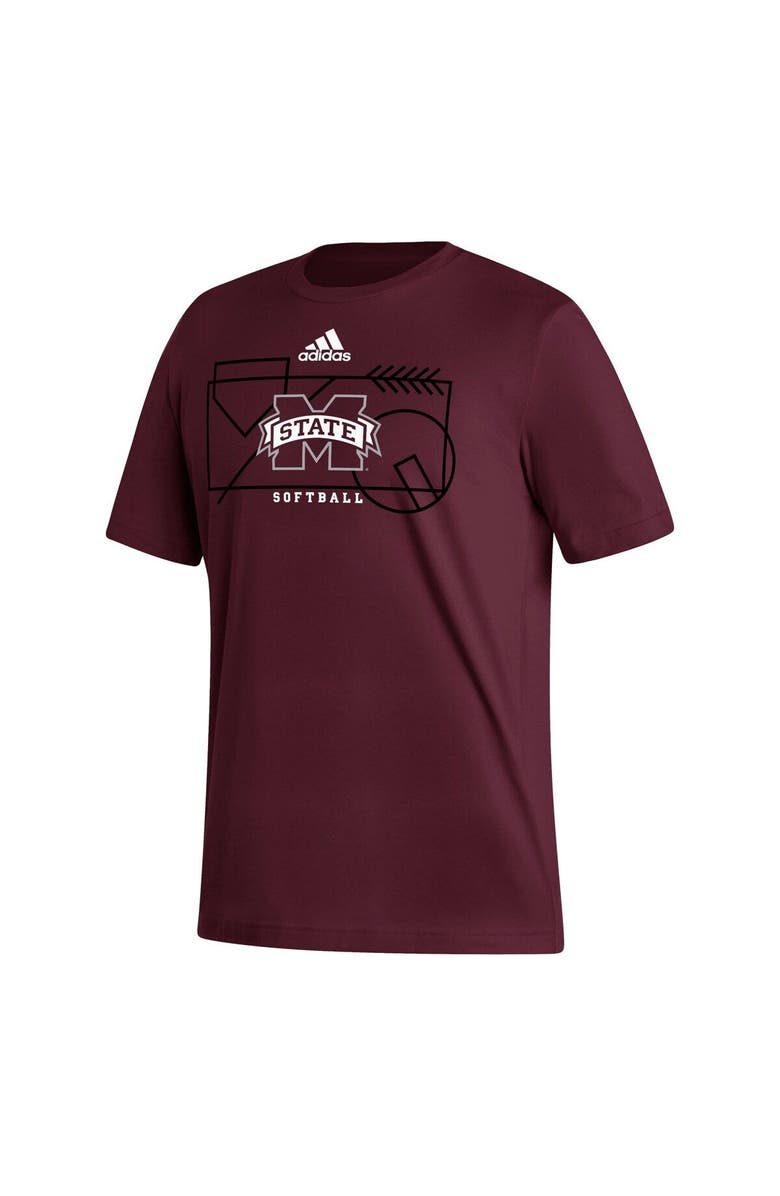 adidas Men's adidas Maroon Mississippi State Bulldogs Locker Lines Softball Fresh T-Shirt, Alternate, color, Maroon