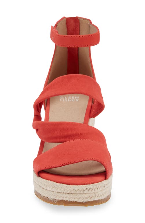 Eileen Fisher Wisp Espadrille Wedge In Hibiscus