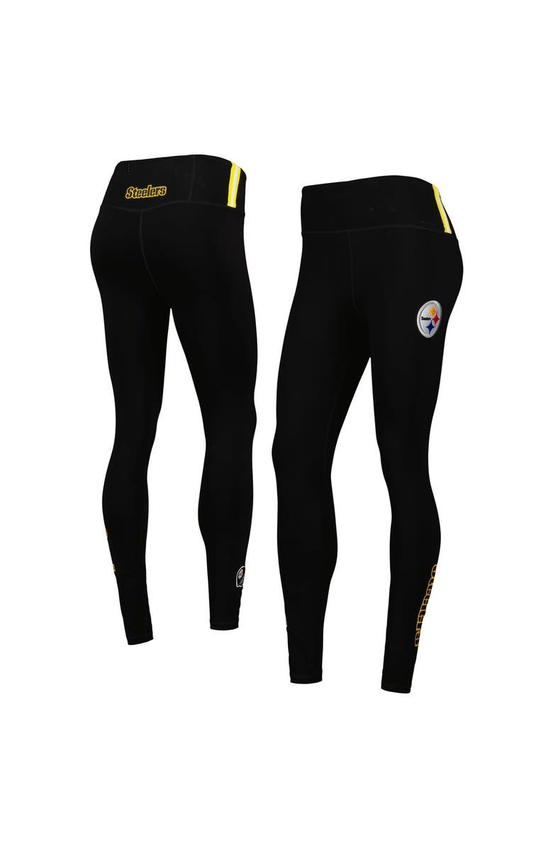 PRO STANDARD Women's Pro Standard Black Pittsburgh Steelers Classic Jersey Leggings, Alternate, color, Black