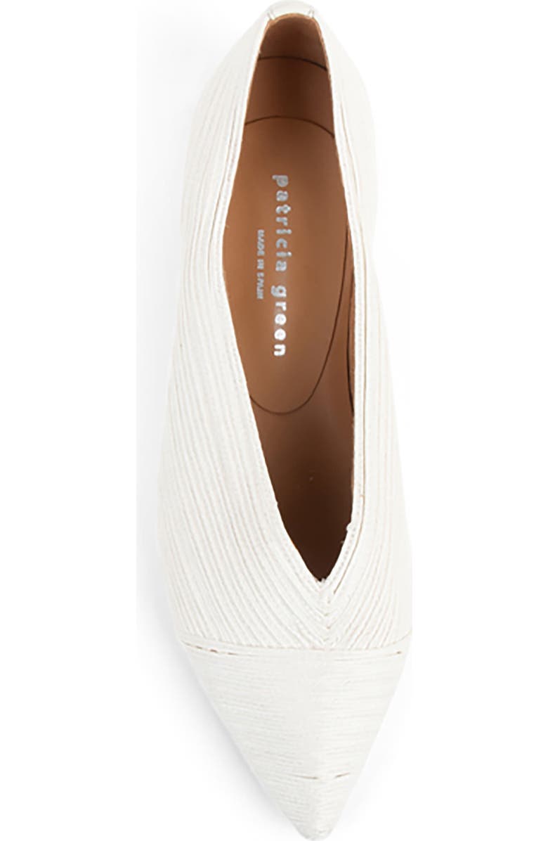 patricia green Capri Pointed Toe Raffia Loafer, Alternate, color,