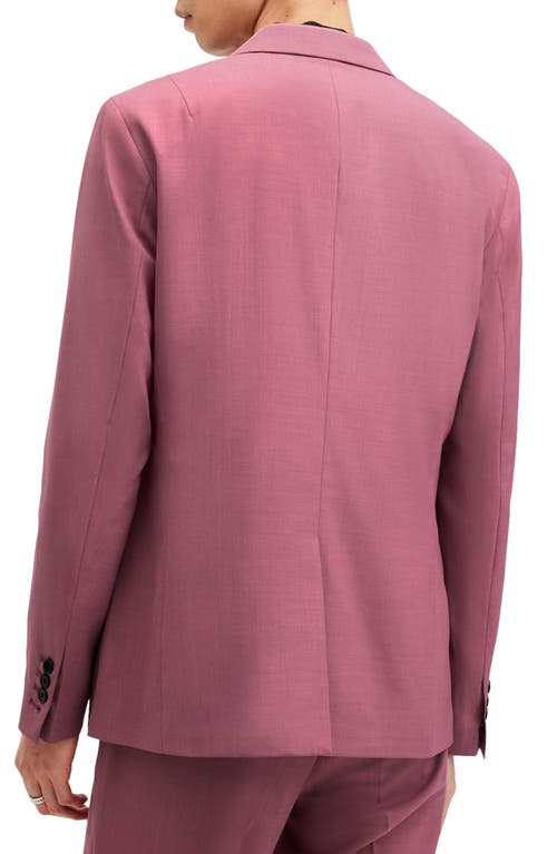 Allsaints Aura Skinny Fit Stretch Blazer In Pink