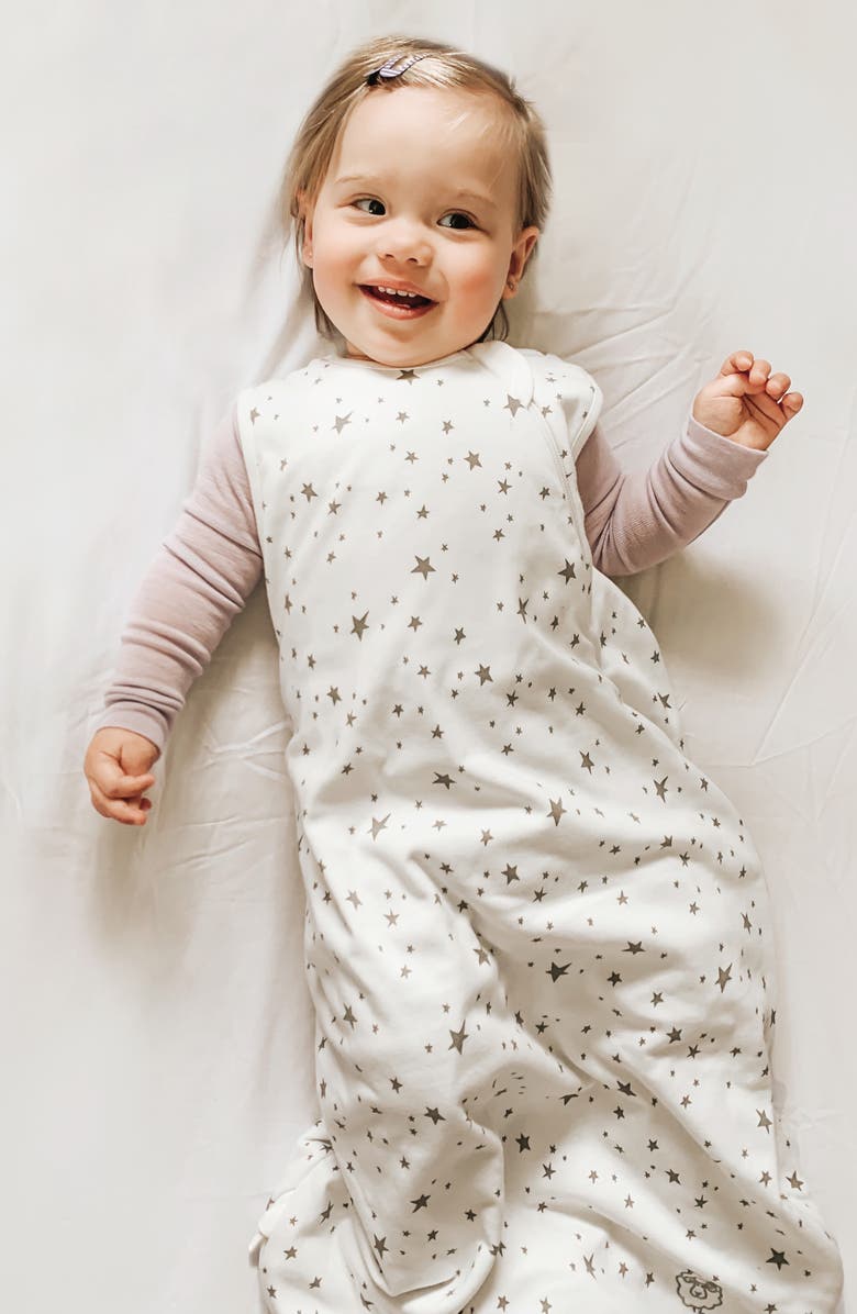 WOOLINO 4 Season Organic Cotton & Merino Wool Wearable Blanket, Alternate, color, Stars