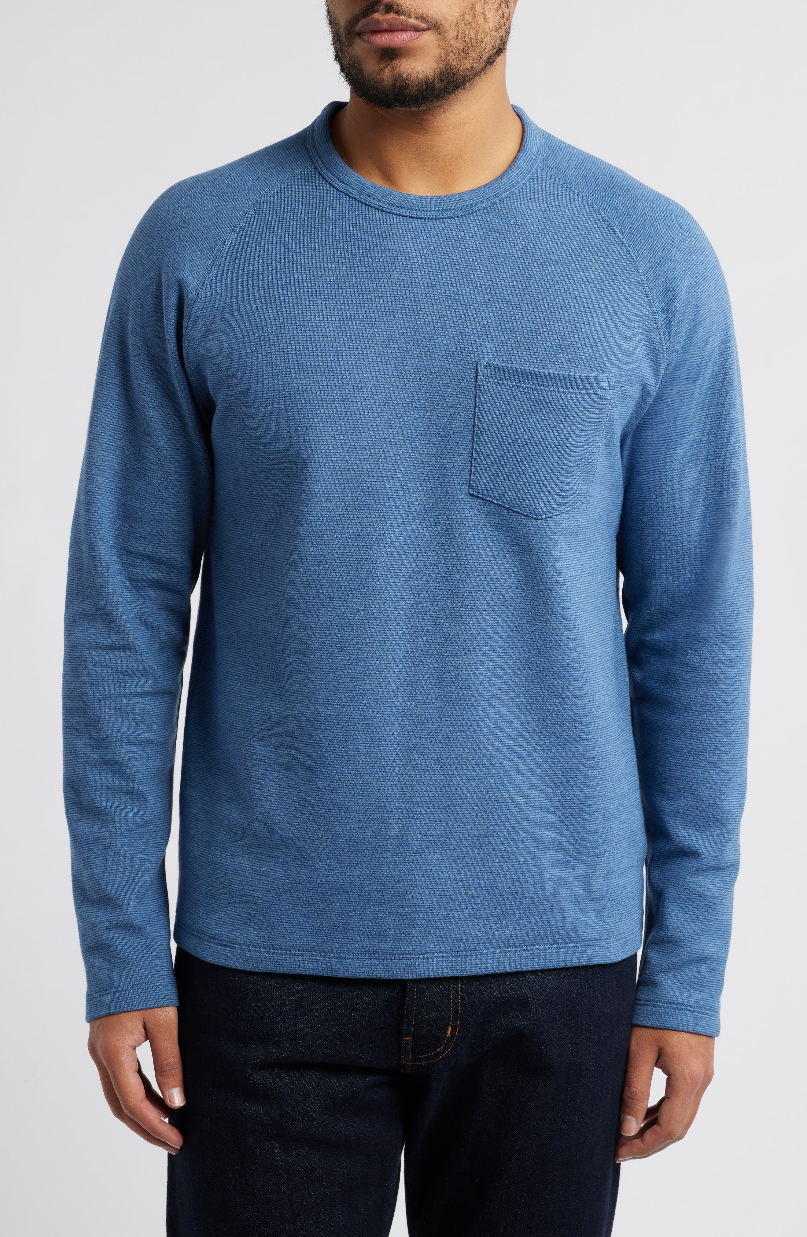 VINCE VINCE MICROSTRIPE LONG SLEEVE T-SHIRT