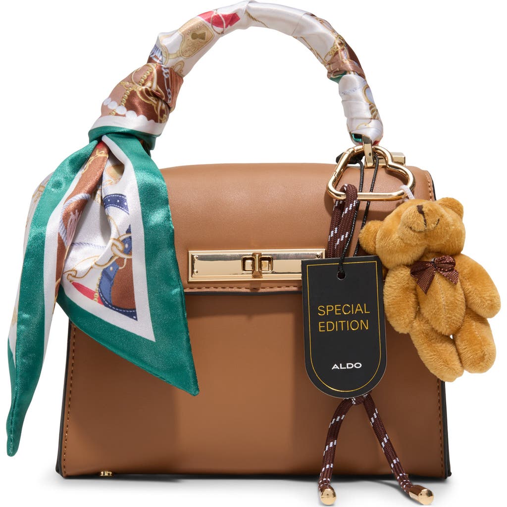 Aldo Larigodiaa Faux Leather Satchel In Brown