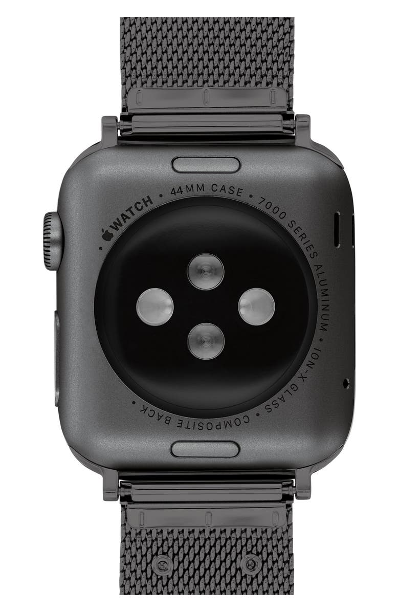 COACH Mesh Apple Watch<sup>®</sup> Watchband, Alternate, color, Black