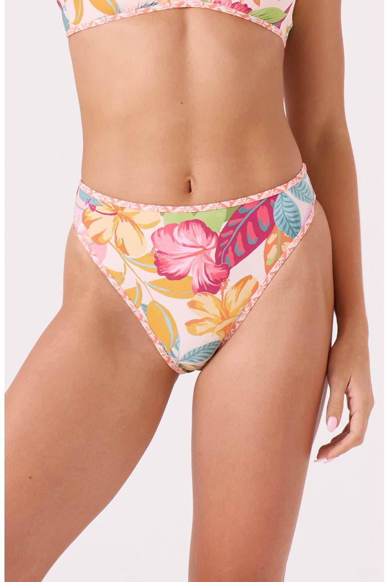 Hot Tropics High Waist Bikini Bottoms, Main, color, TROPIC MULTI