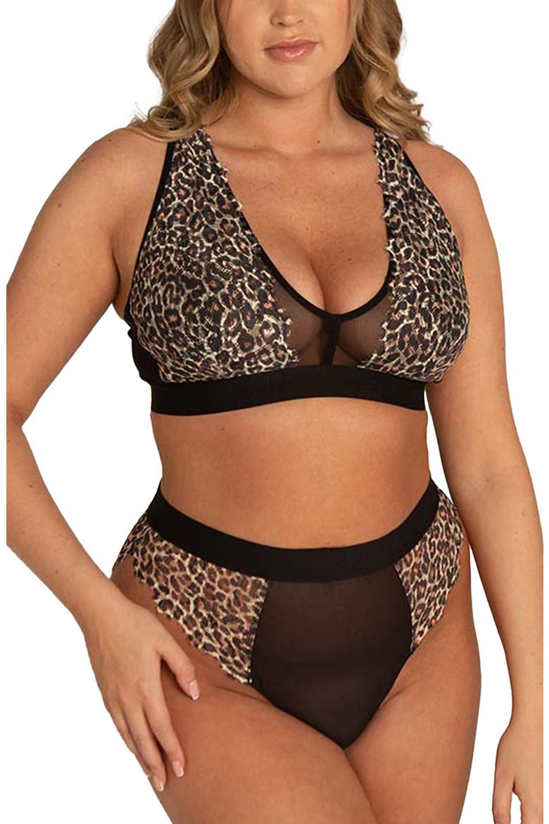 The Synergy Fuller Cup Bralette, Main, color, BROWN
