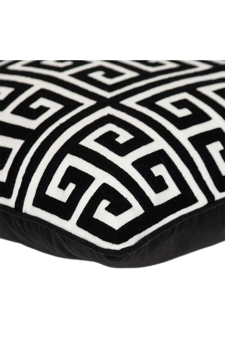 PARKLAND COLLECTION Adora Square Throw Pillow, Alternate, color, Black