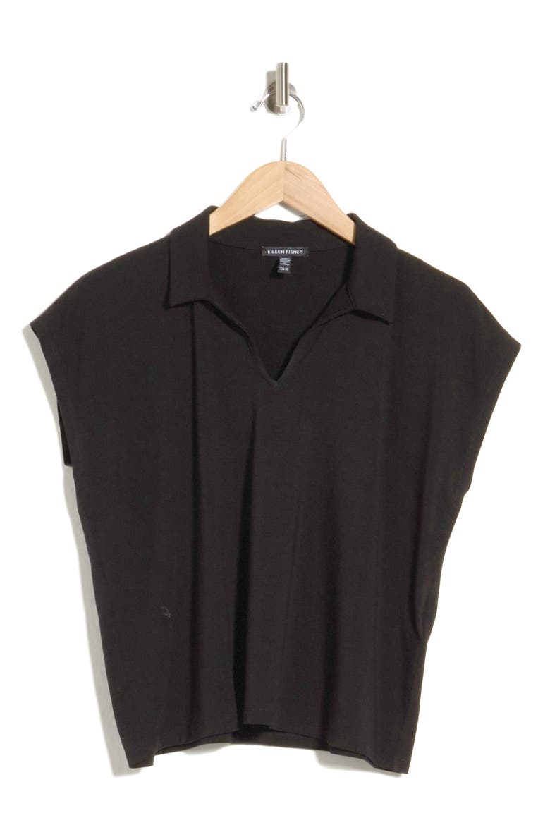 Organic Cotton Square Top, Main, color, BLACK
