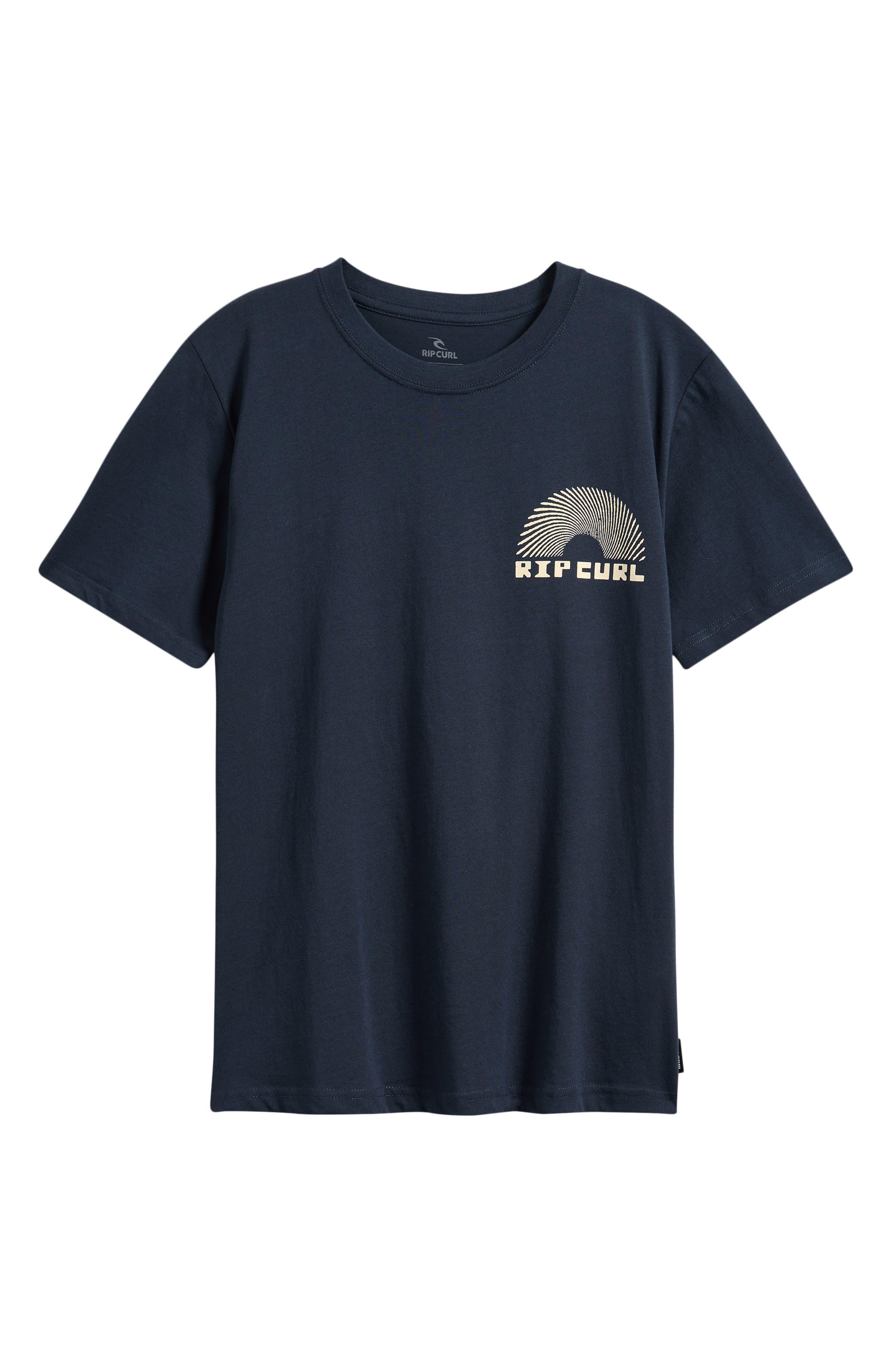 Rip Curl Kids' Rising Cotton Graphic T-shirt In Blue