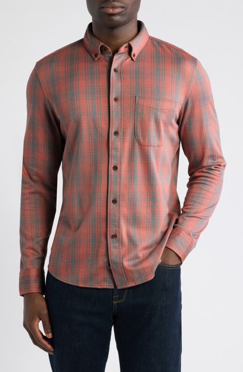 Coastline Knit Button-Down Shirt