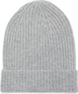 Nordstrom Cashmere Rib Cuff Beanie
