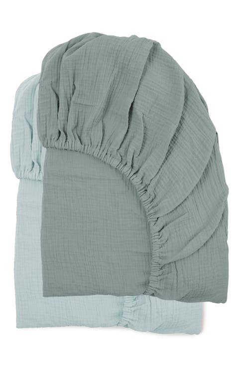 Assorted 2-Pack Muslin Crib Sheets (Baby)