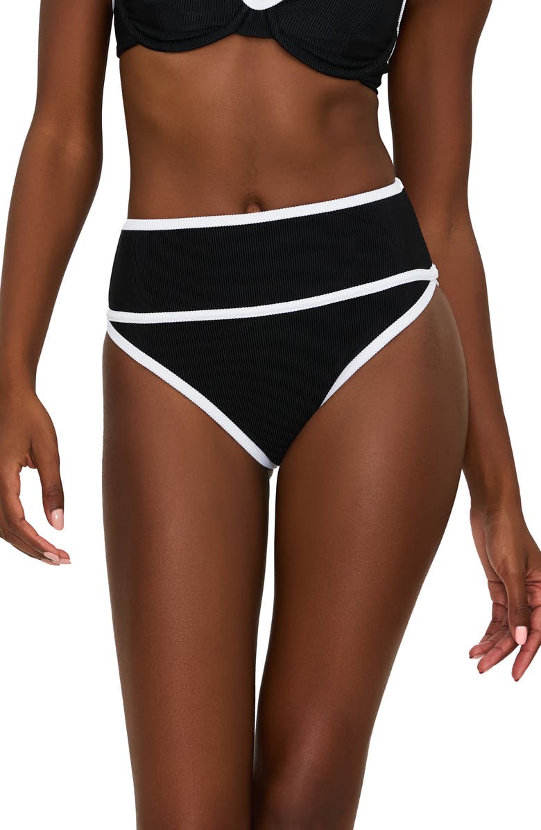 Beach Riot Carlotta Colorblock Bikini Bottoms, Main, color, 
