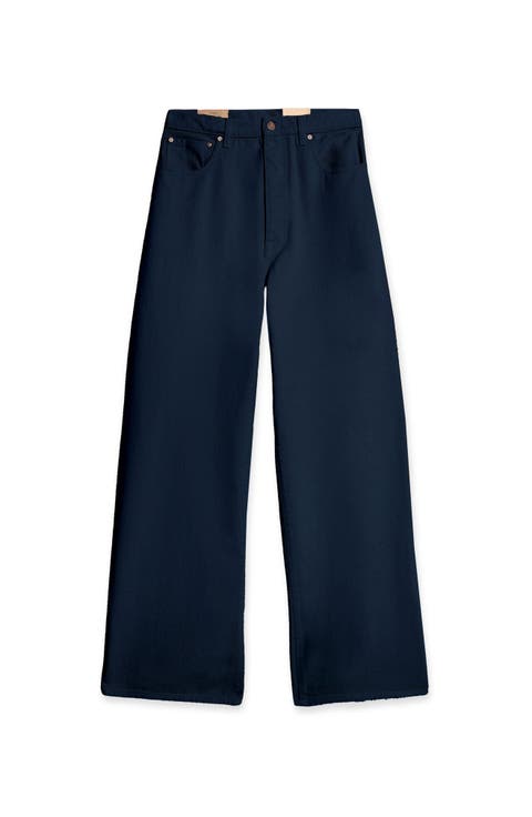 Jaron Wide-Leg Bull Cotton Trousers