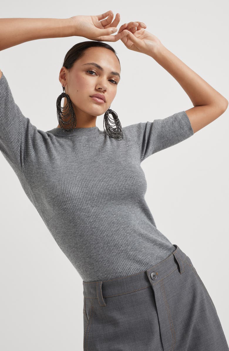 Brunello Cucinelli Sparkling cashmere sweater, Alternate, color,