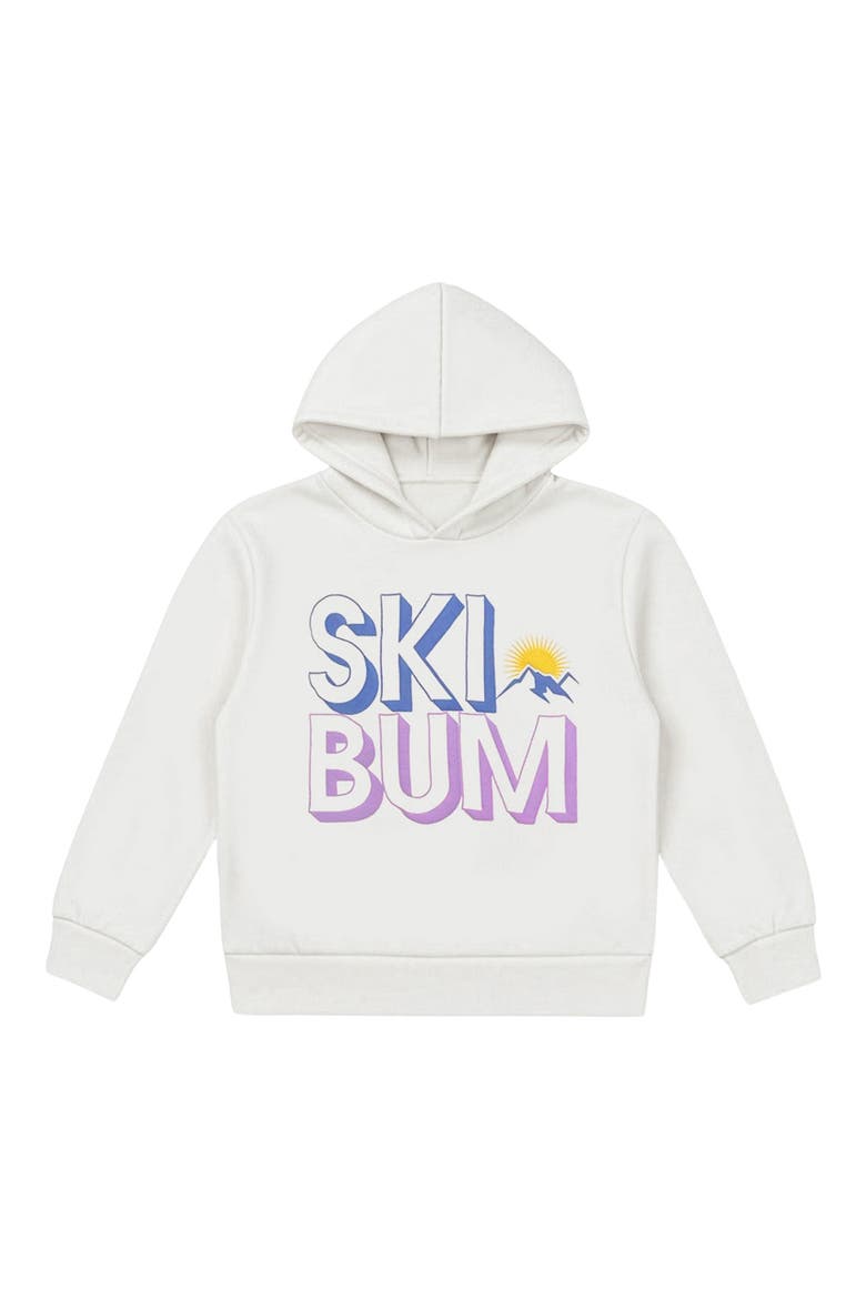 Kids' Graphic Hoodie, Main, color, IVORY SKI BUM