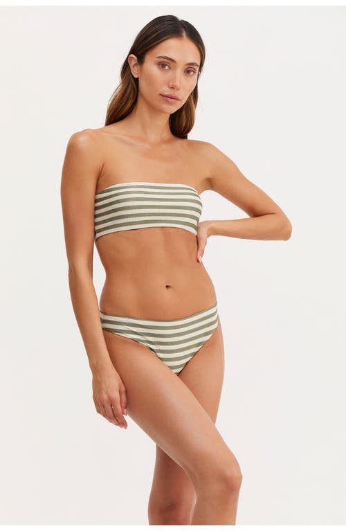 Au Naturel By Gottex Endless Summer Emma Bandeau Swim Top In Oli/ivo