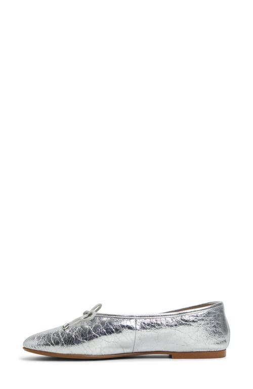 Shop Aldo Joselie Ballet Flat In Silver
