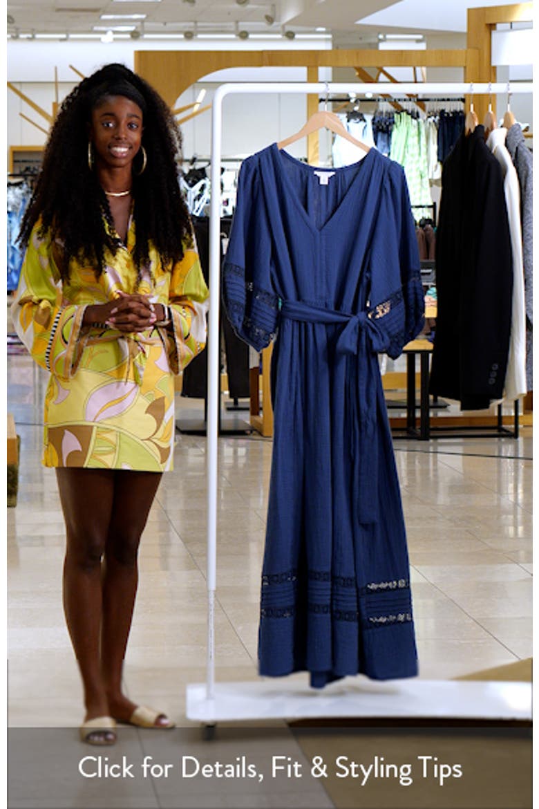 Belted Cotton Maxi Dress video