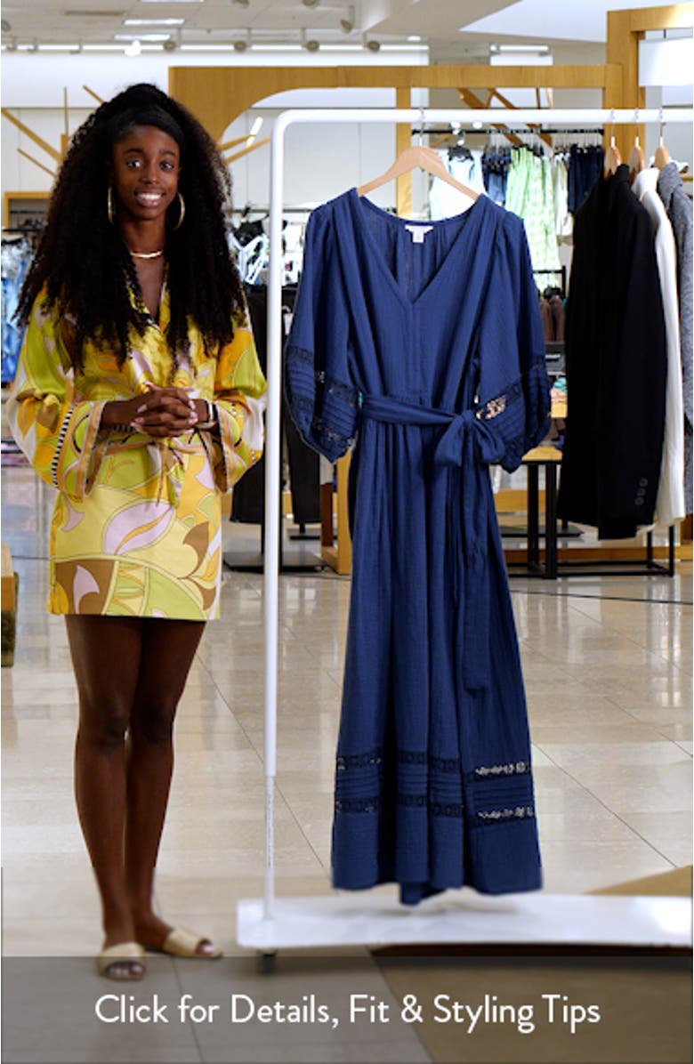 Belted Cotton Maxi Dress, sales video thumbnail