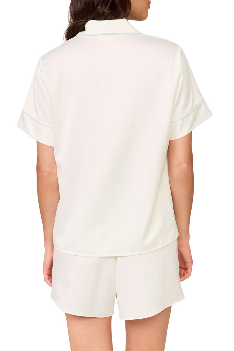 Aurora Charmeuse Short Pajamas, Alternate, color, IVORY