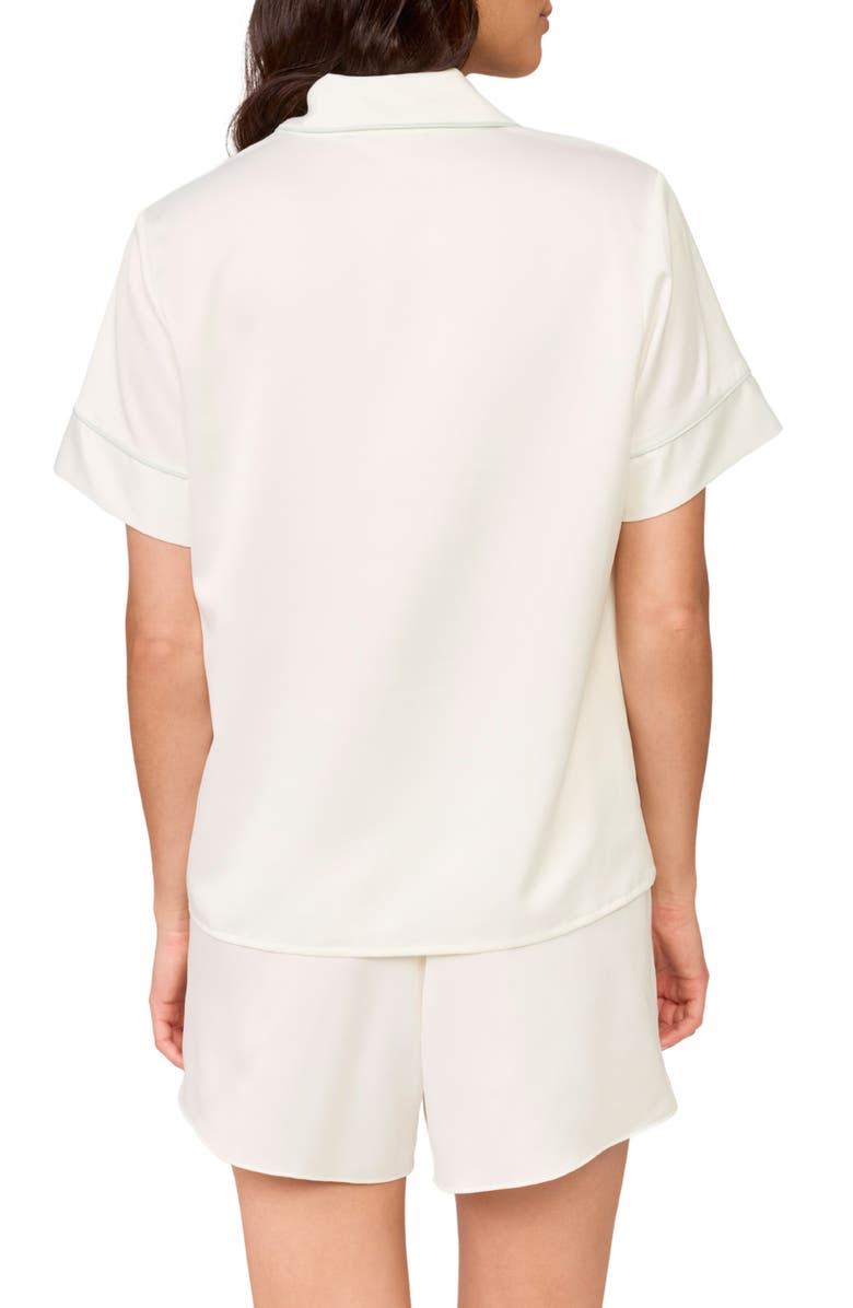 Rya Collection Aurora Charmeuse Short Pajamas, Alternate, color, Ivory