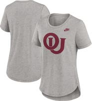 Nike Women's Nike Heather Gray Oklahoma Sooners Legacy Tri-Blend T-Shirt