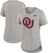Nike Women's Nike Heather Gray Oklahoma Sooners Legacy Tri-Blend T-Shirt