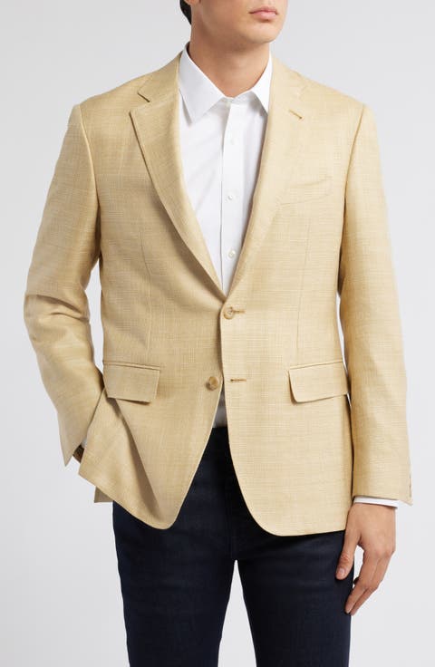 Kei Trim Fit Wool, Silk & Linen Sport Coat